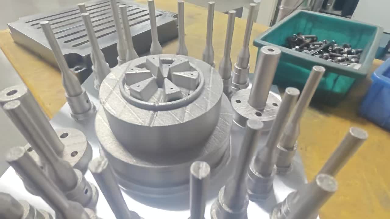 Various 3D printed conformal cooling inserts and mold components